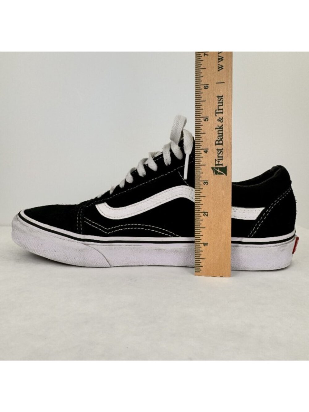 Vans Off The Wall Black Lace Up Sneakers Size M8 / W9.5 Low Top Suede Upper - Picture 11 of 13